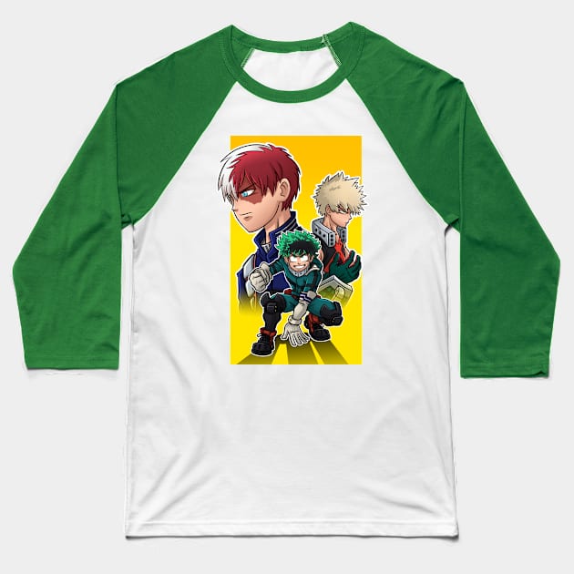 3 Heroes! Baseball T-Shirt by Hana77